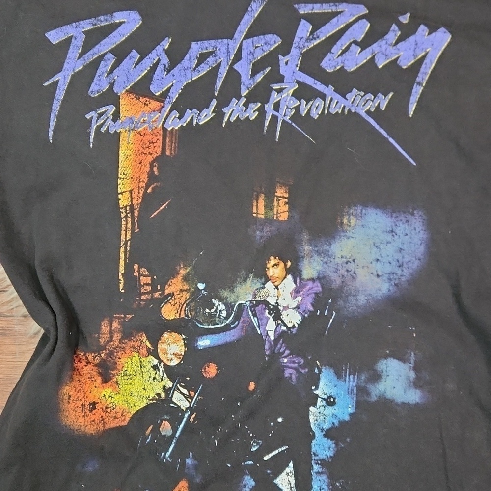 Prince Purple Rain Cotton Tshirt - Picture 2 of 4